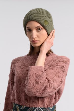 CAPPELLO ZUCCOTTO CON CUORE RICAMATO MOLLY BRACKEN