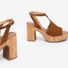SCARPA SANDALO VELOUR TABACCO PU.MARSALA NERO GIARDINI - immagine 4