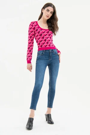 JEANS BELLA PERFECT SHAPE MEDIUMSTONE FRACOMINA