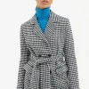 CAPPOTTO CON CINTURA PIED DE POULE FRACOMINA - immagine 3