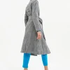 CAPPOTTO CON CINTURA PIED DE POULE FRACOMINA - immagine 2