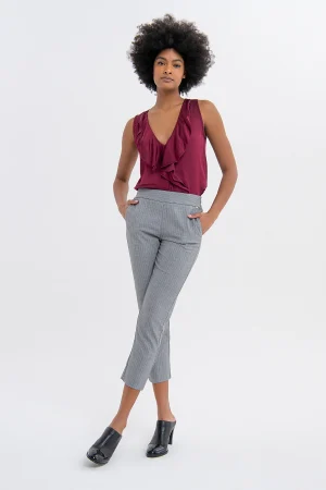 PANTALONE GESSATO SPIGATO FRACOMINA
