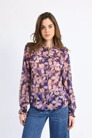 CAMICIA MANICA LUNGA FANTASIA FIORI MOLLY BRACKEN