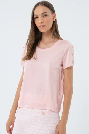 Blusa con bottoni maniche FRACOMINA