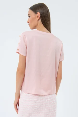 Alternative view of Blusa con bottoni maniche FRACOMINA