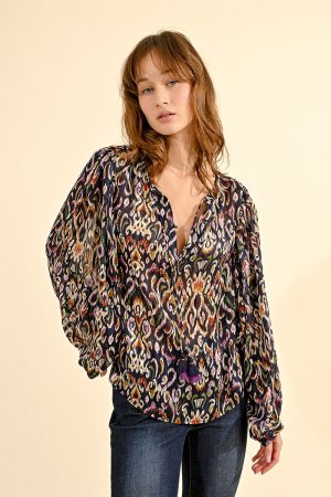Alternative view of Blusa Fantasia Maniche Ampie MOLLY BRACKEN