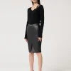 Gonna Eco Pelle Black FRACOMINA - immagine 3