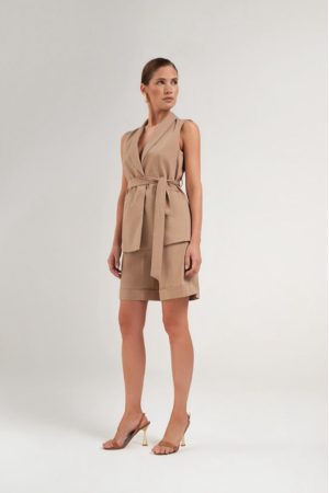 Gilet Lungo Con Cintura ARTIGLI