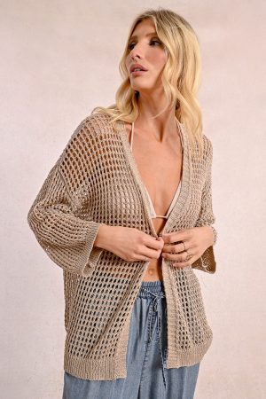 Alternative view of Tricot Rete Cardigan Lurex MOLLY BRACKEN