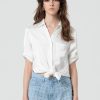 Camicia Cropped Con Nodo FRACOMINA