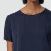Blusa Manica Corta Misto Seta FRACOMINA - immagine 2
