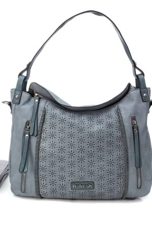 Borsa a Spalla Con Intarsio Fiori REFRESH