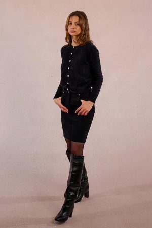 Alternative view of Maglione Cardigan Effetto Orsetto Bottoni Contrasto MOLLY BRACKEN