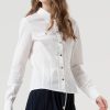 Camicia Manica Lunga Con Bottoni Oro FRACOMINA