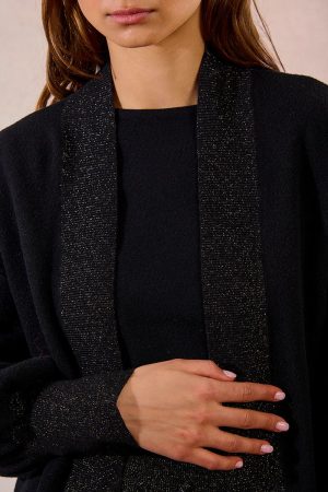 Alternative view of Tricot Cardigan Aperto Con Lurex MOLLY BRACKEN
