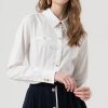 Camicia Manica Lunga Con Bottoni Oro FRACOMINA - immagine 3