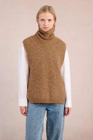 Gilet In Maglia Collo Alto Part. MOLLY BRACKEN