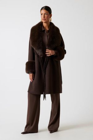 Cappotto Liliana Coat Con Frange MARCIANO GUESS