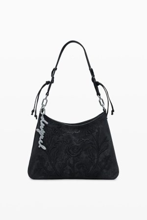 Borsa Romeo Floral Total Black Manaos 2.0 DESIGUAL