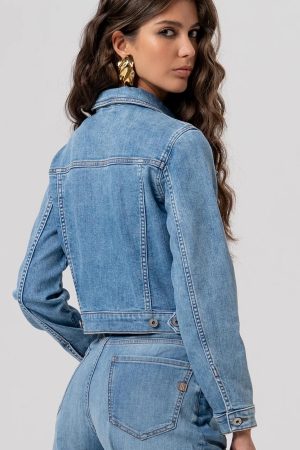 Alternative view of Giubbino Jeans Trucker FRACOMINA